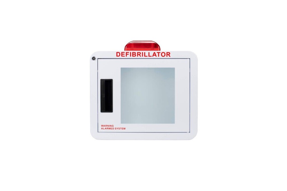 Cubix Safety Premium Compact AED Cabinet with Alarm & Strobe