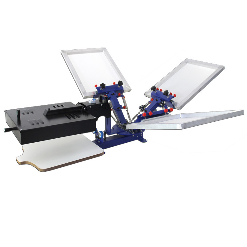 3 Color 1 Station Screen Printing Kit With Flash Dryer Waterbased Ink Squeegee
