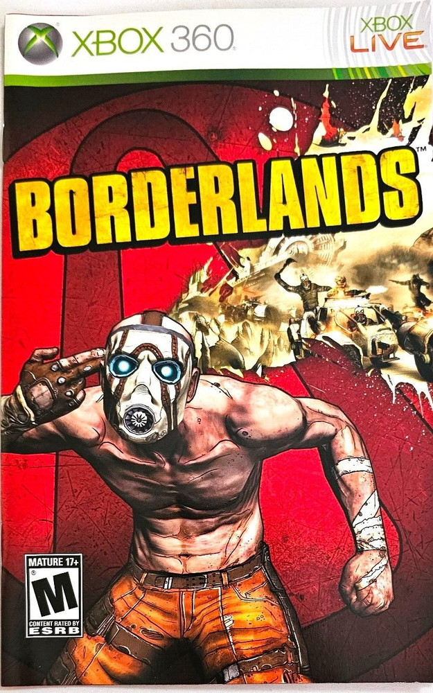 Replacement Xbox 360 Game Manual Guide Borderlands