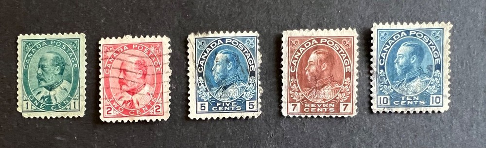 Canada #89-#93, Used, Hinged, See Photos