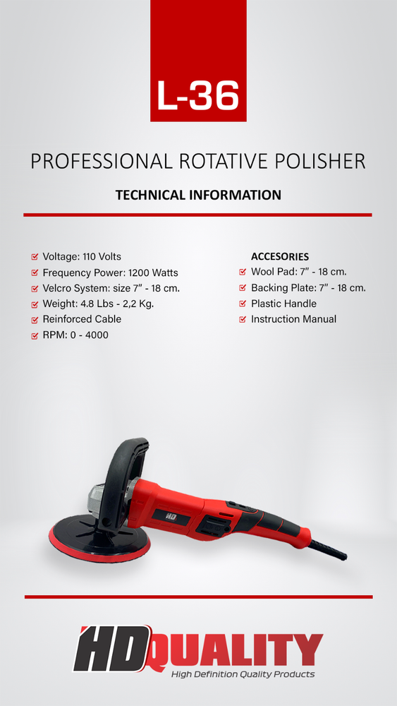 Professional Rotative Polisher + Professional Bag