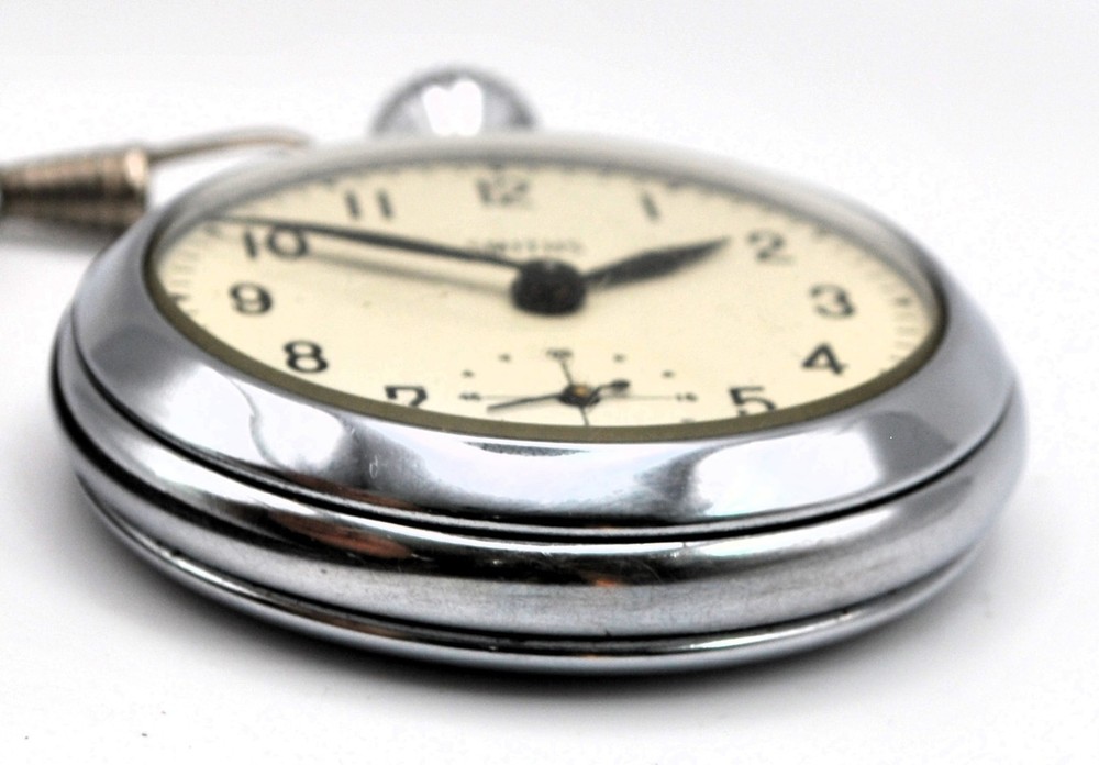 Smith chrome plated pocket watch