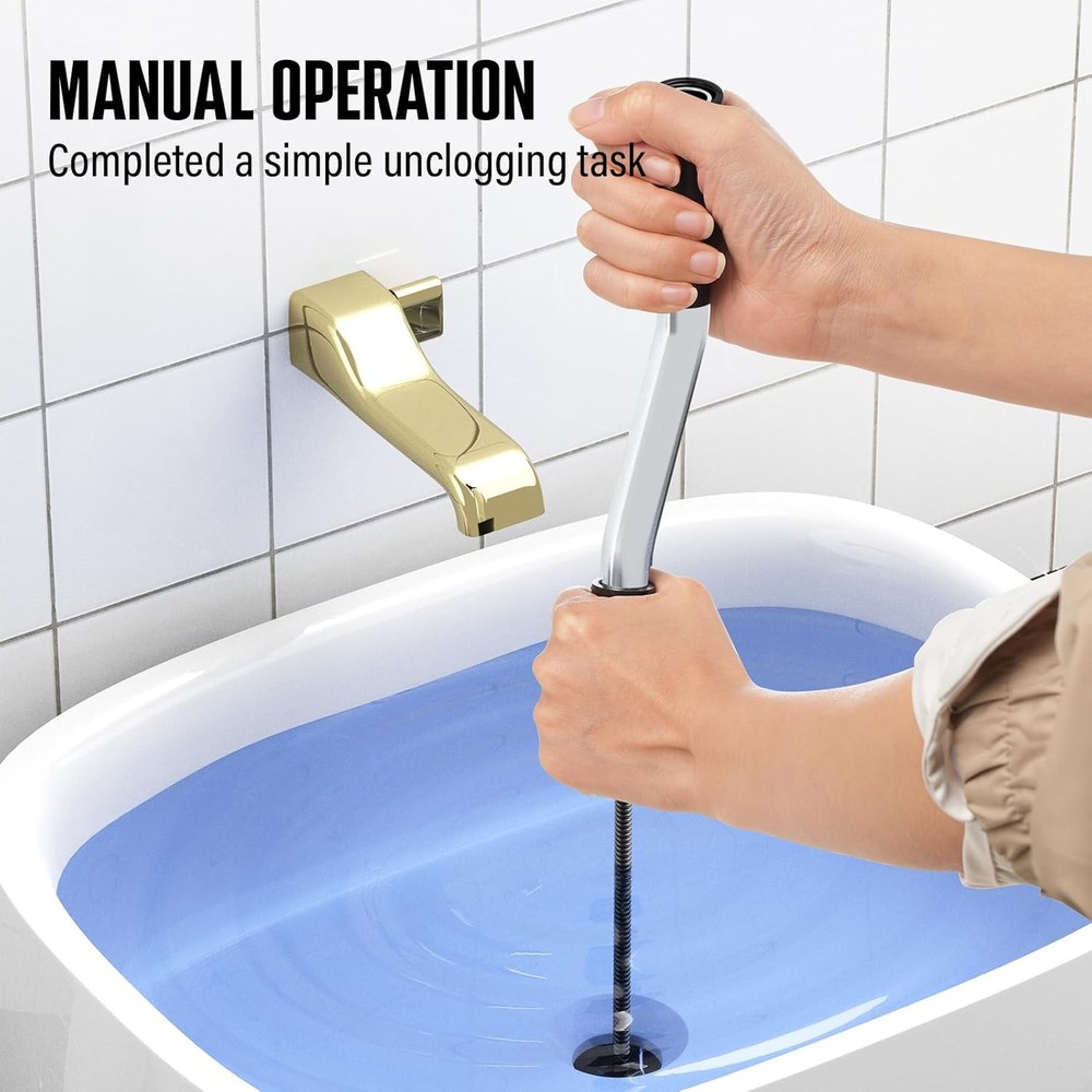 25FT Replaceable Cable, Compatible with Electric Drain Auger