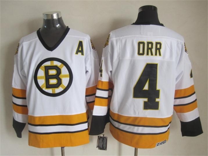 #4 Bobby Orr Jersey Retro White
