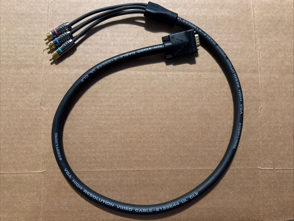 Tributaries Universal Premium VGA to Component Video Display Cable E199644