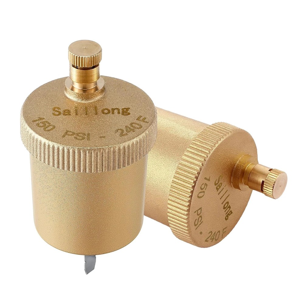 2 Pack 1/8 Inch Automatic Air Vent Valve, Automatic Air Bleed Vent, Float Valve