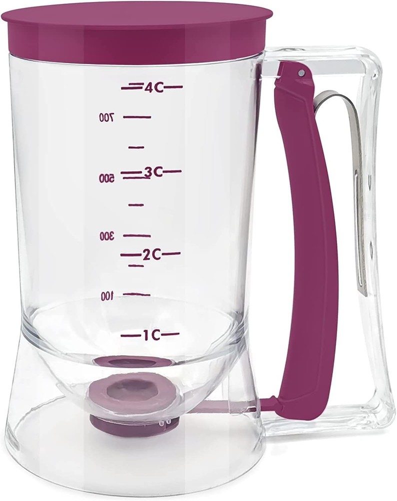 Pancake Cupcake Batter Dispenser, Bakeware Maker with Measuring Label, Perfec...