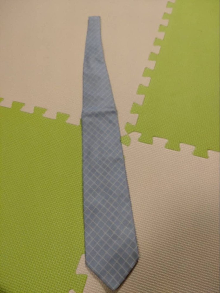 altea Milano light blue diamond pattern tie