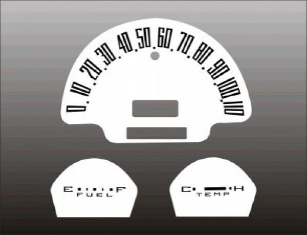 White Face Gauges for 1966-1973 Jeep Commando