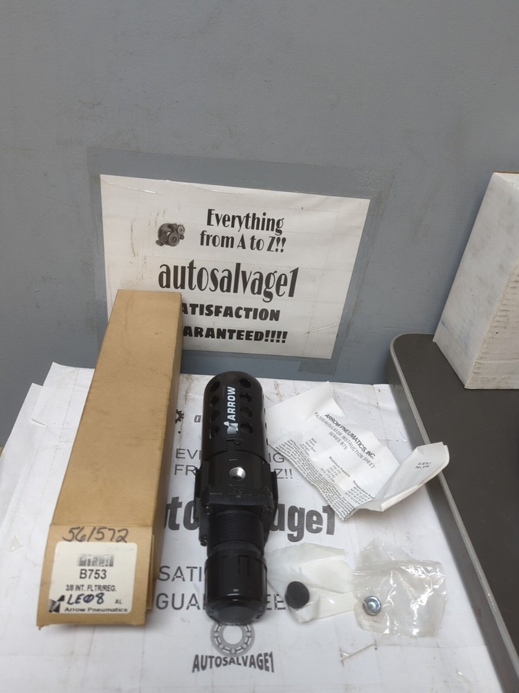 ARROW PNEUMATICS,B753,3/8 INCH INTEGRAL FILTER REGULATOR