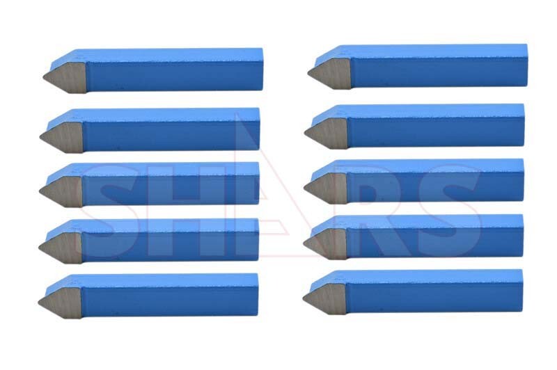 Shars 10 Pcs 5/16" E Style C6 Grade Carbide Tipped Tool Bits New !{