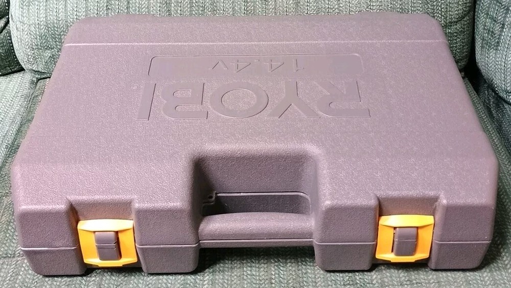 Ryobi 14.4V Cordless Drill & Light, Battery CASE w/Instructions (Read)