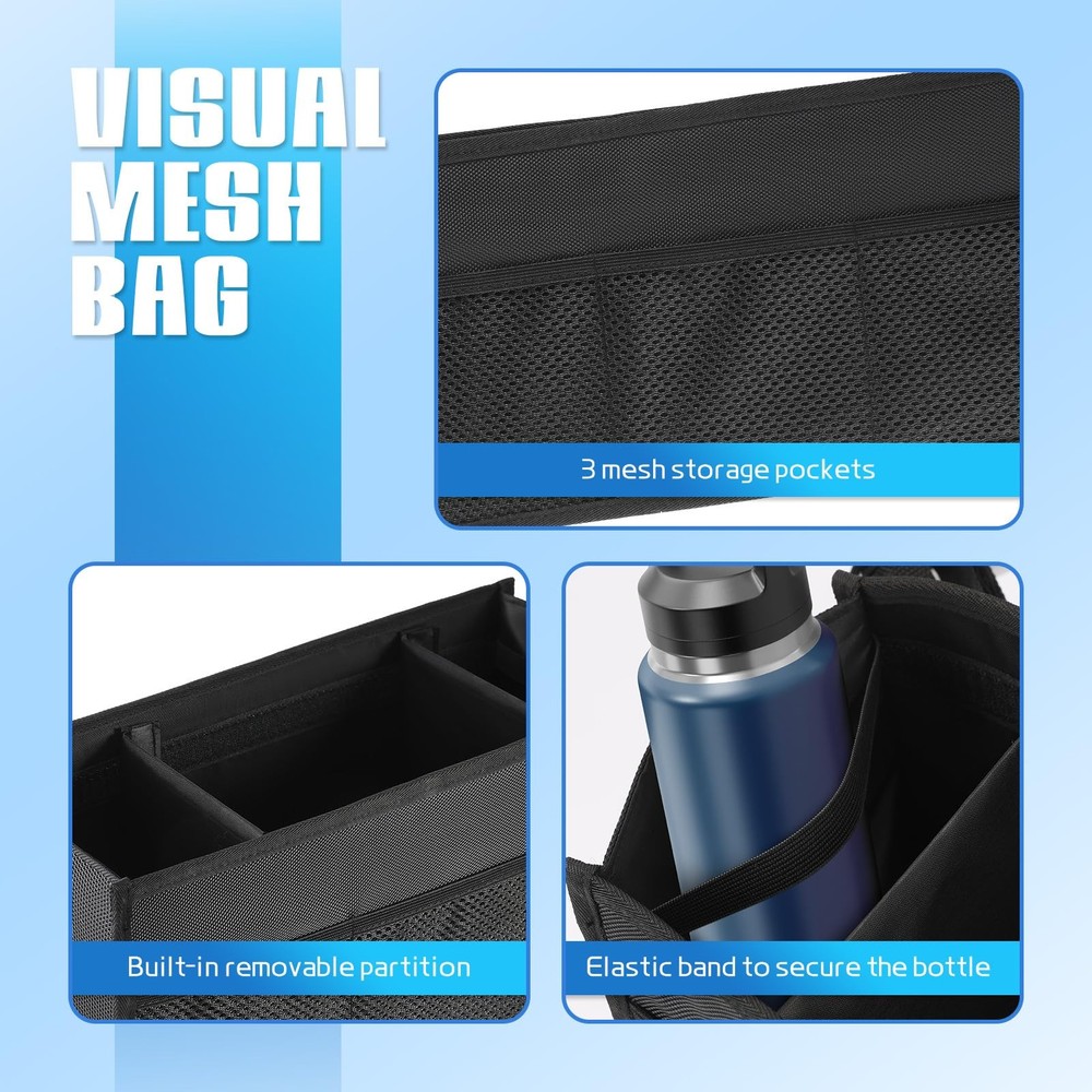 Walker Basket for Folding Walker - Large Capacity Storage Bag with Multiple P...