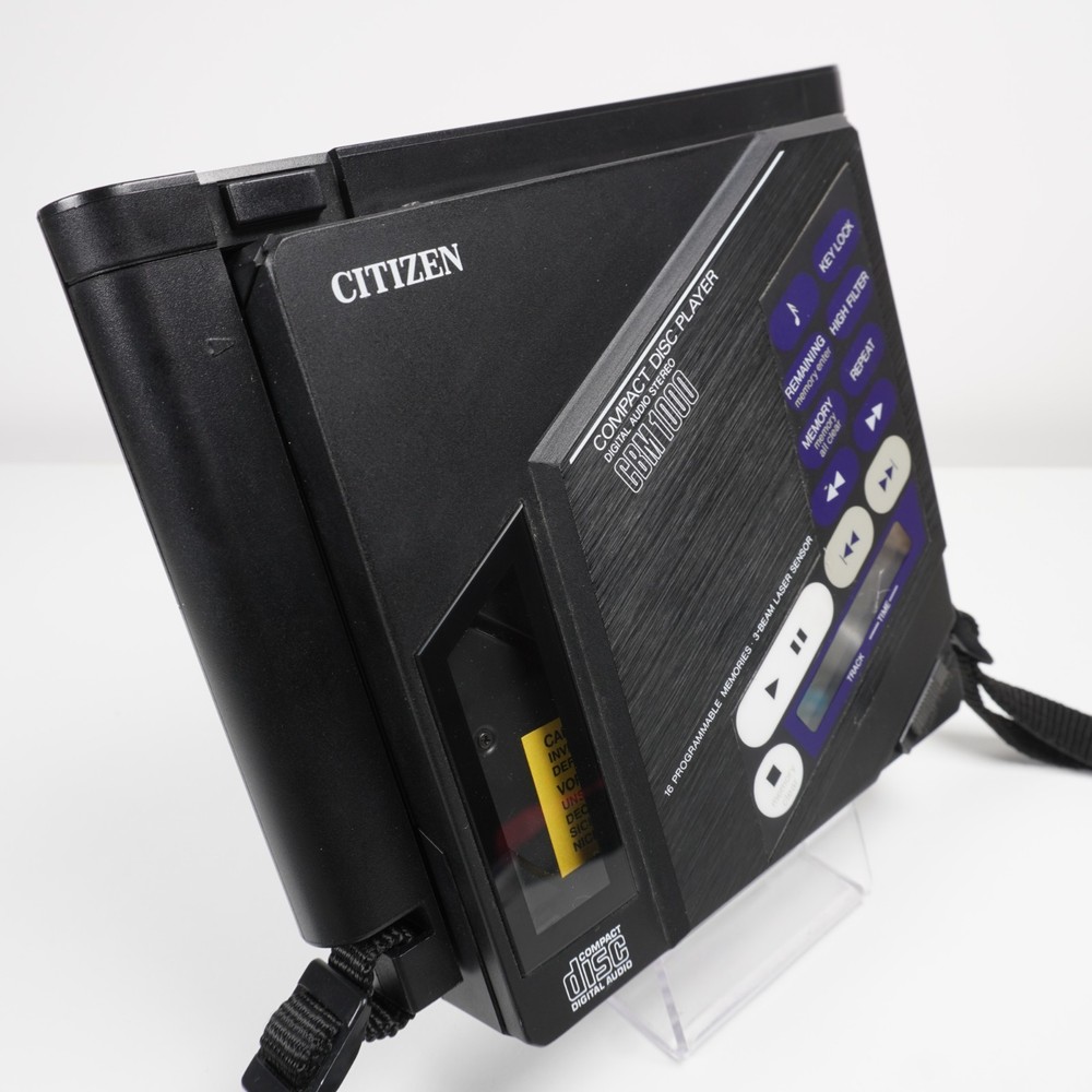 Citizen CBM 1000 Digital CD Discman Compact Disc + Battery Pack - Working!