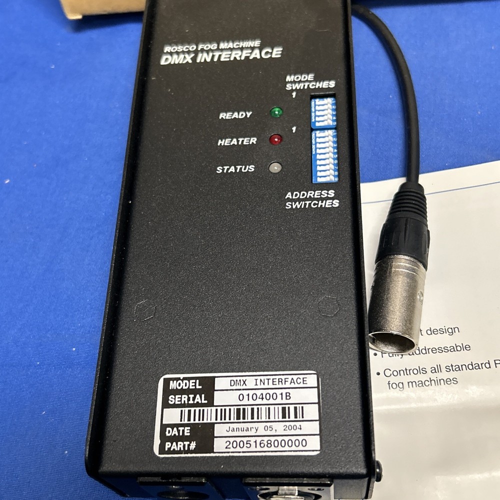 New in box Rosco Fog Machine DMX Interface
