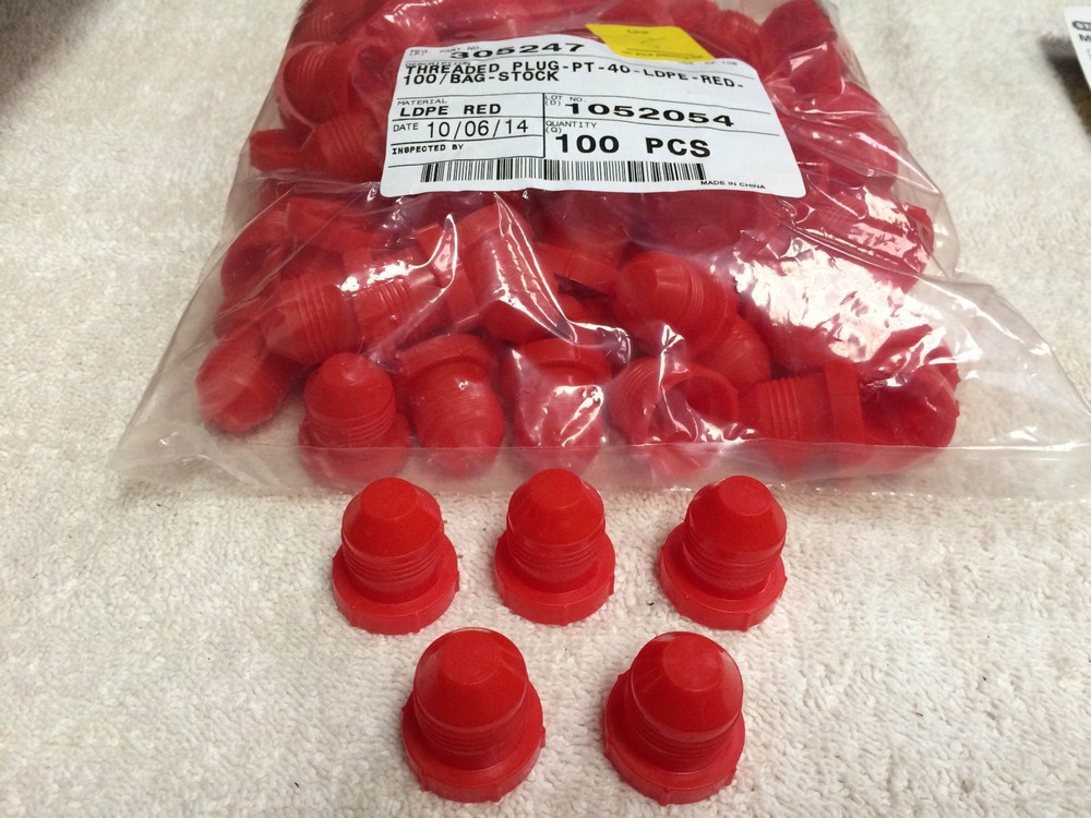 Threaded Round Plug, Recessed Head, For 7/8"-14 Thread Size, JIC/SAE Fitting