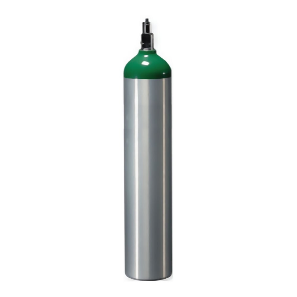 Aluminum Oxygen O2 Cylinder E with Toggle