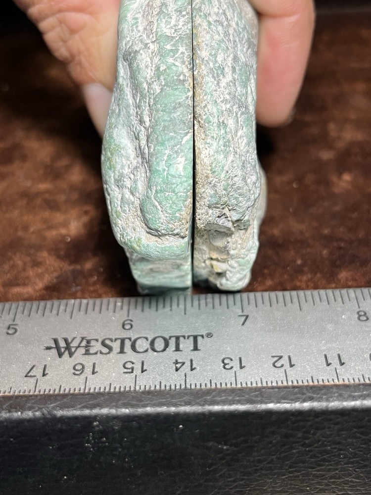 Broken Arrow Variscite 292g Clam Psuedomorph Split High Grade Webbing Nevada