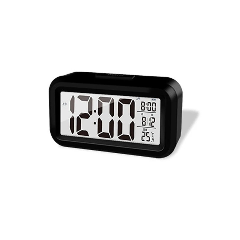 LED Digital Alarm Clock Snooze Backlight Calendar Time Display Table Desktop ✅