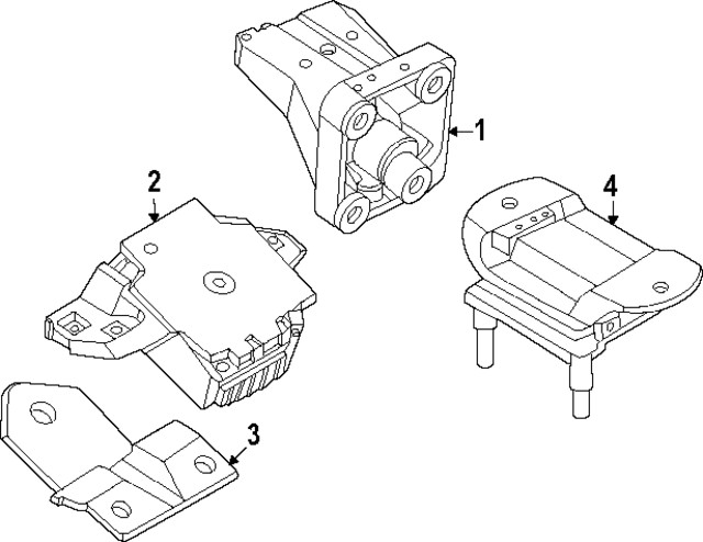 Genuine Nissan Engine Mount Bracket 11232-7JA0C