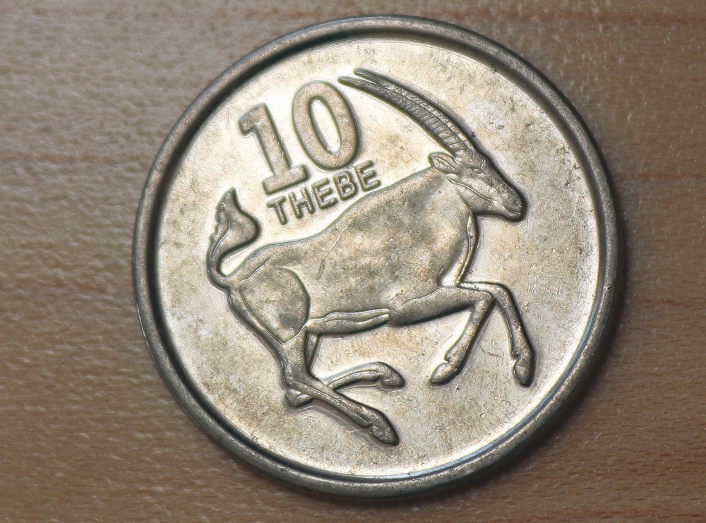 2013 Botswana 10 Thebe Oryx Gazella