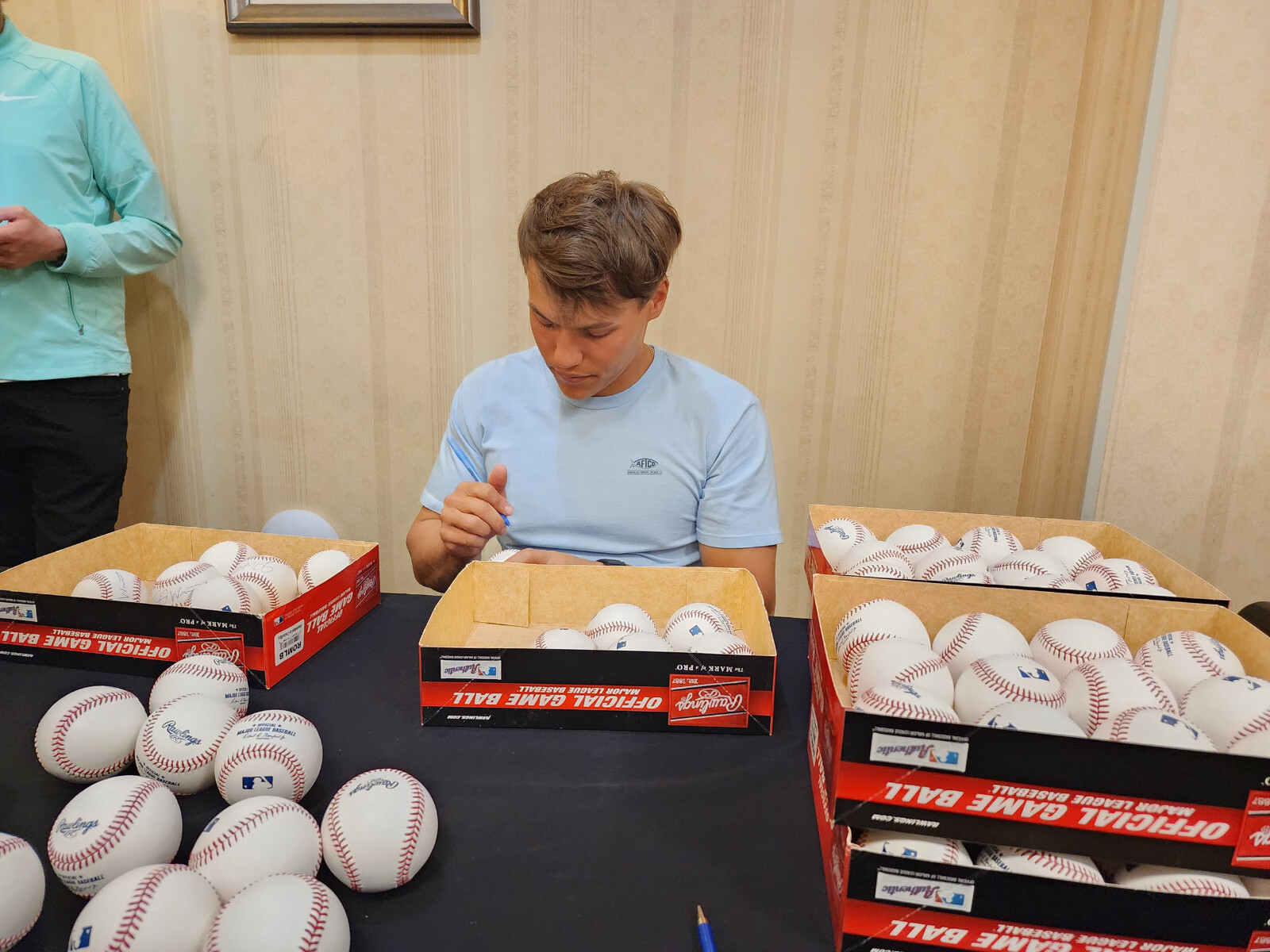 JJ Wetherholt Autographed OMLB Baseball Inscribed 2024 #7 Overall Beckett COA