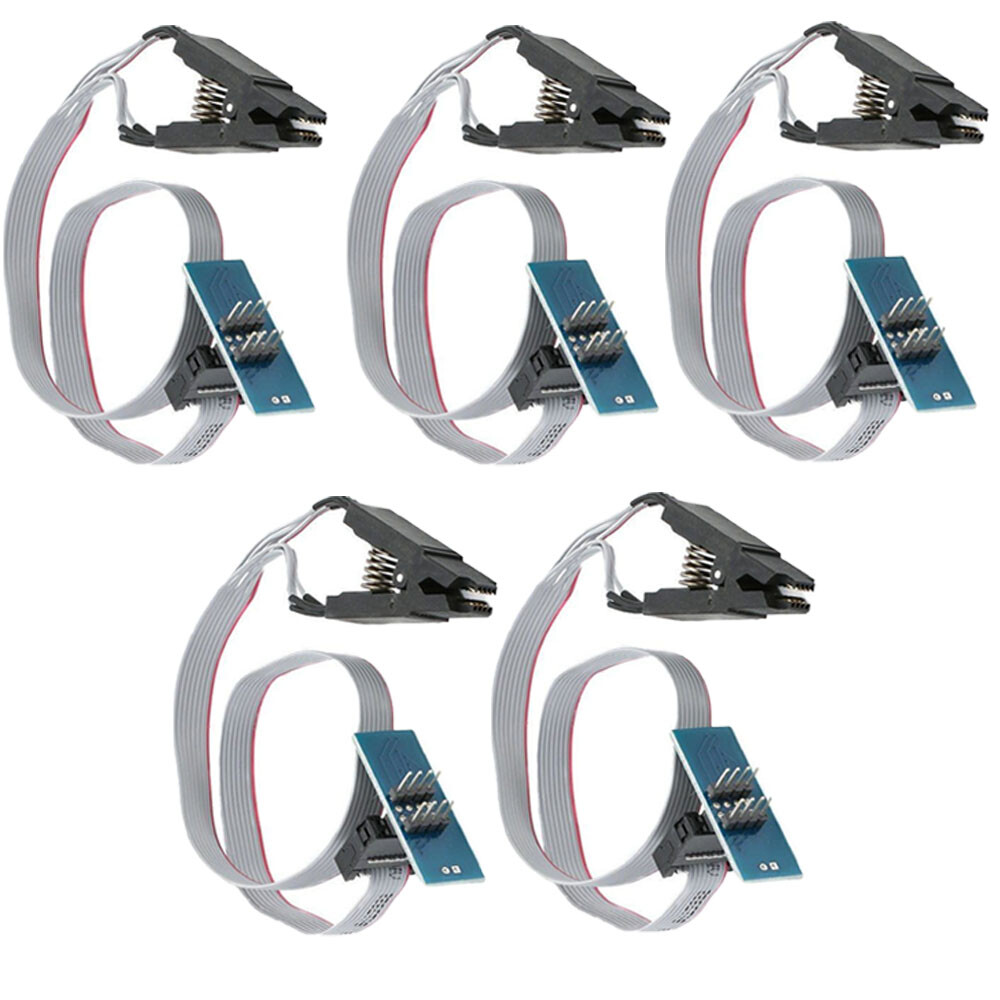 5 Pack SOIC8 SOP8 Test Clip Adapter For EEPROM programming on USB Programmer HOT