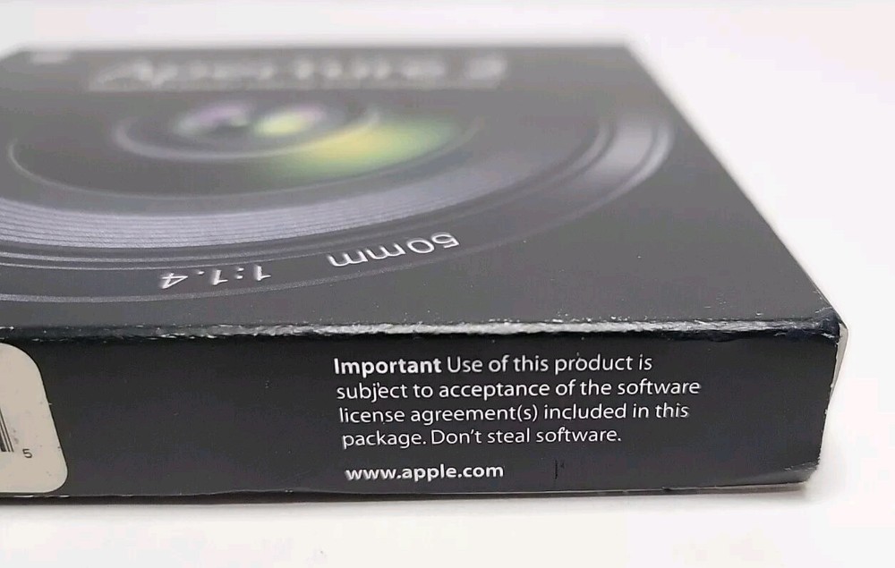 Apple Aperture 2 for Mac Photo Editing w/ Serial Number (missing training disc)