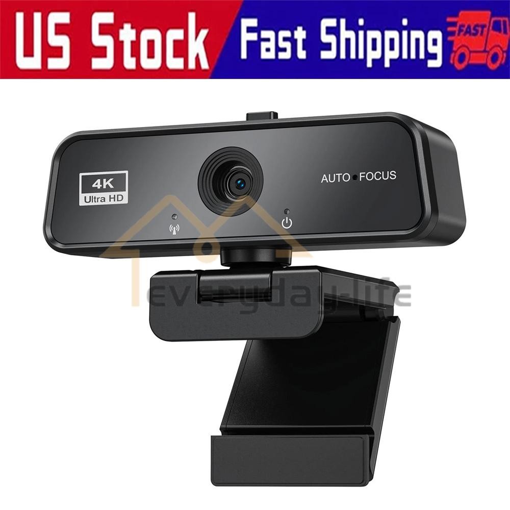 Webcam 4K Web Camera for PC USB Web Cam with Microphone,Autofocus Laptop