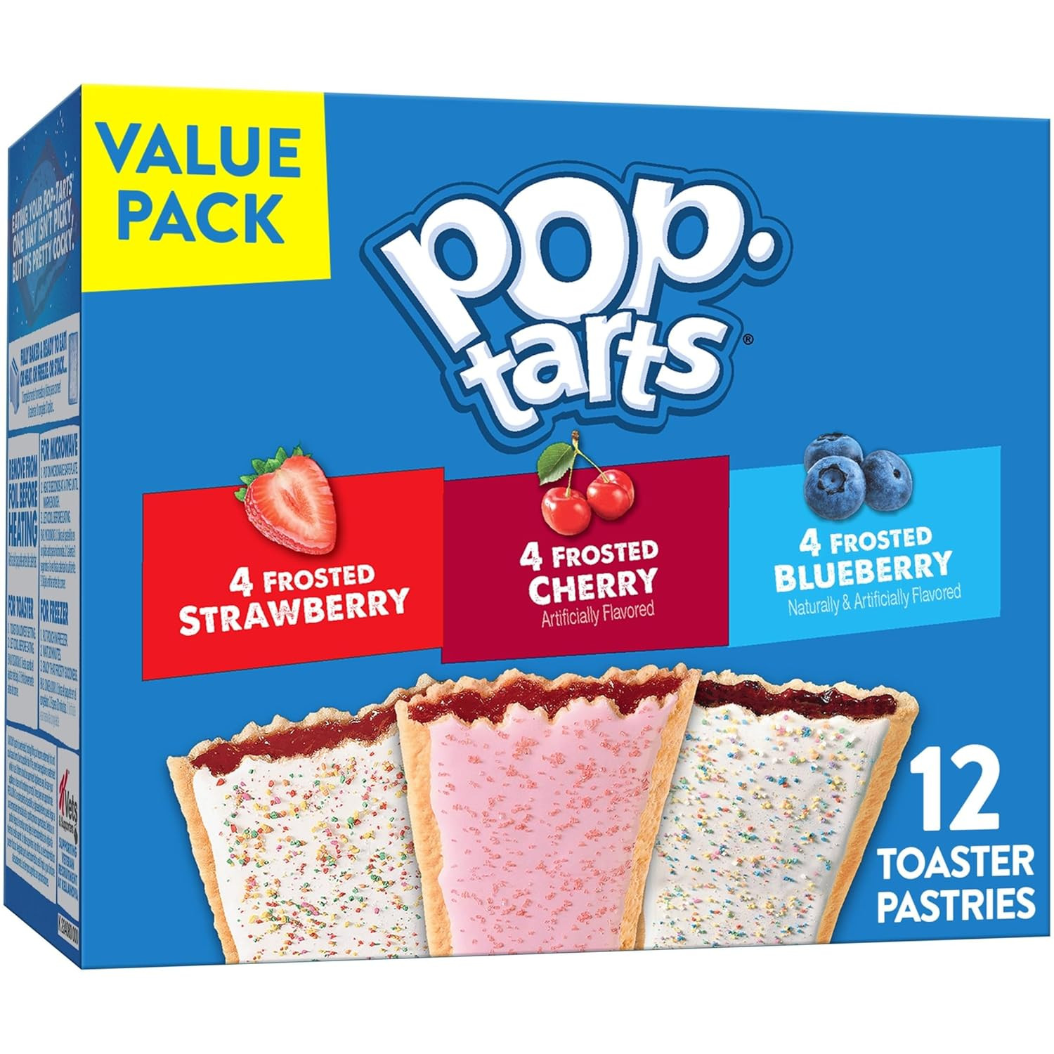 Pop Tarts Variety Pack Toaster Pastries Breakfast Foods Kids Snacks 12 Count
