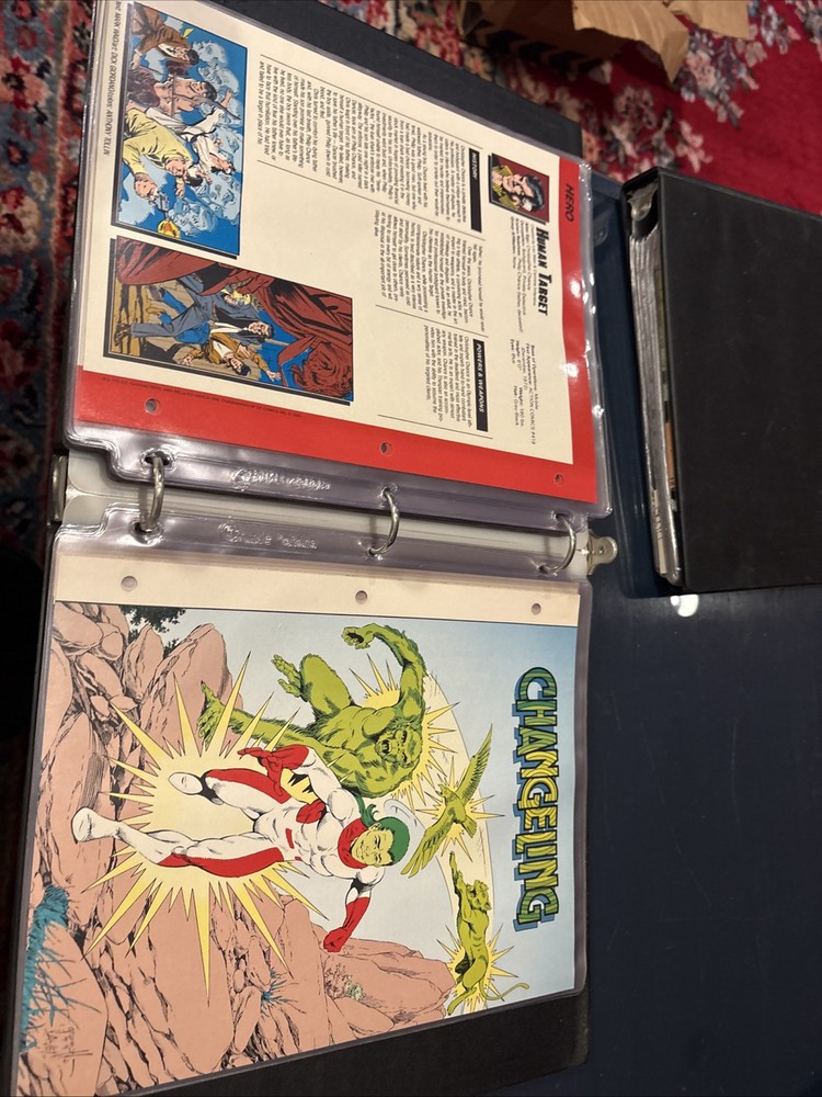 Comic Book Bio Binder