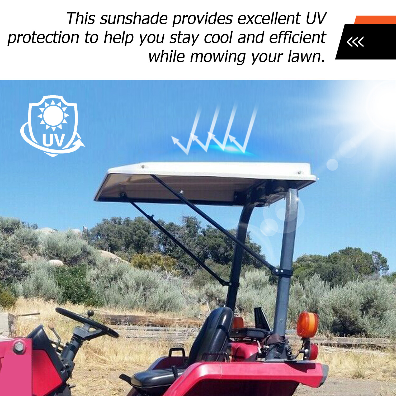 John Deere Tractor Canopy with ROPS Sun Shade Bracket, New