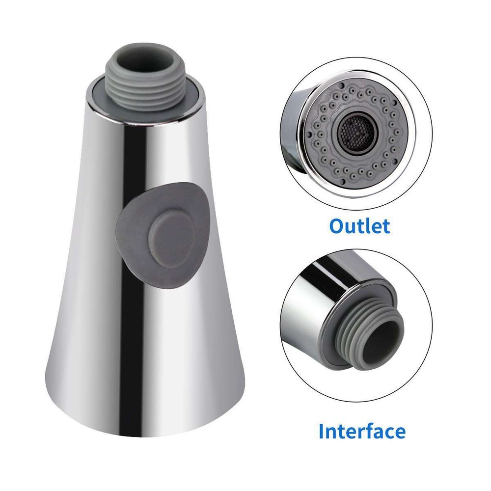 2Pack Kitchen Sink Pull-Down Faucet Sprayer Pull Out Spray Head Replacement Head