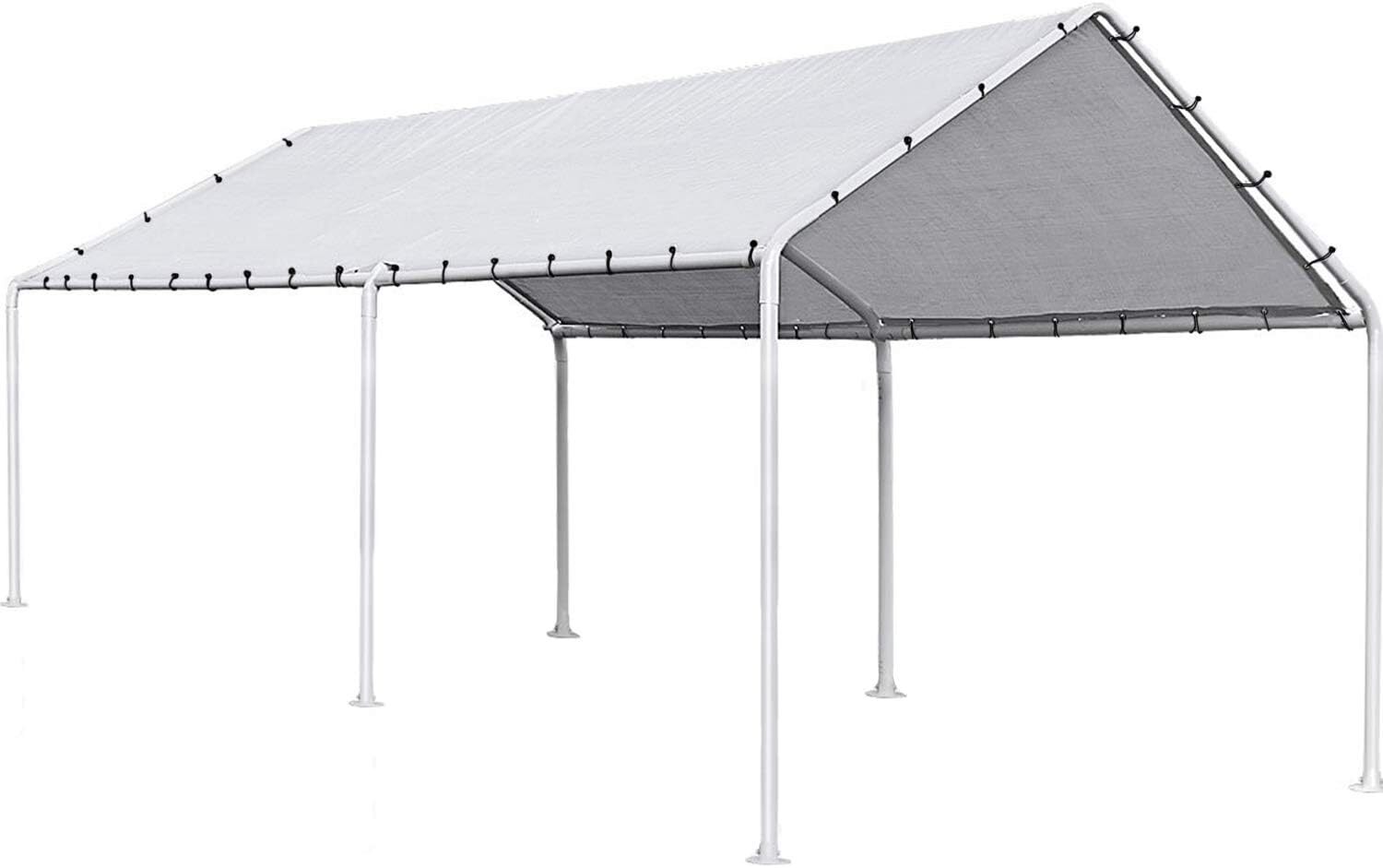 10' X 20' Heavy Duty Carport Canopy Garage Tent, Steel Car Shelter Party Tent