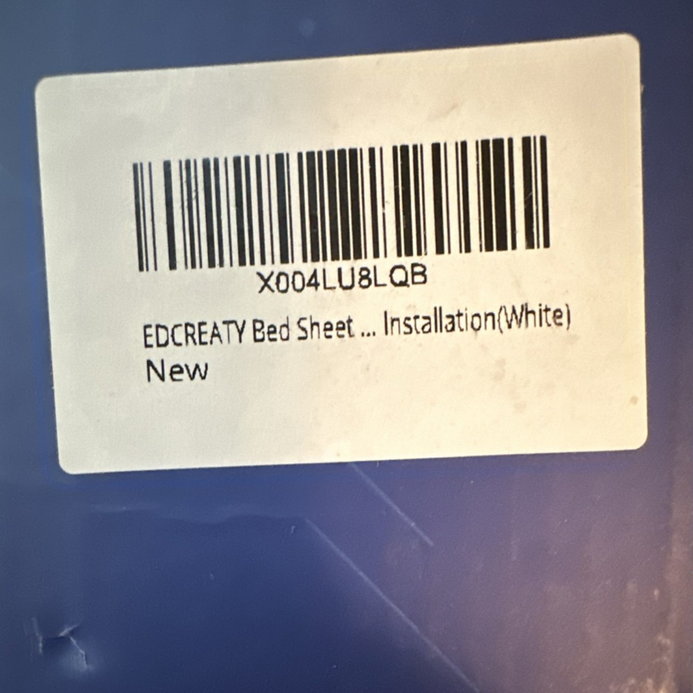 EDCREATY Bed Sheet Holder Lock Strips White Easy Install Keeps Sheets Tight