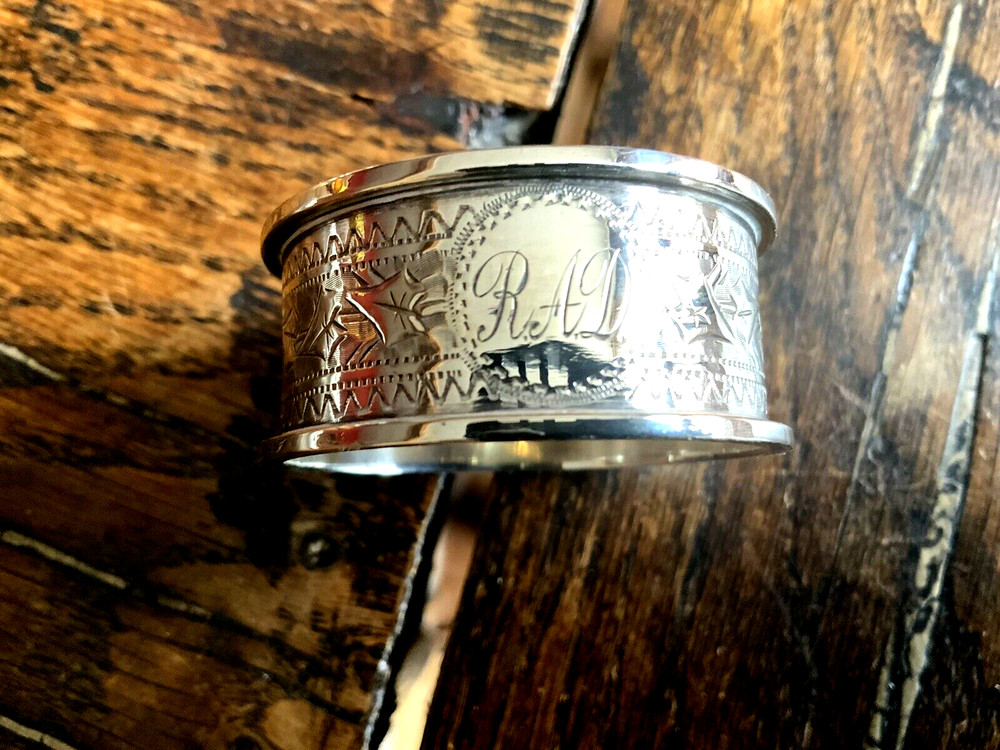 Antique Solid Silver Napkin Ring