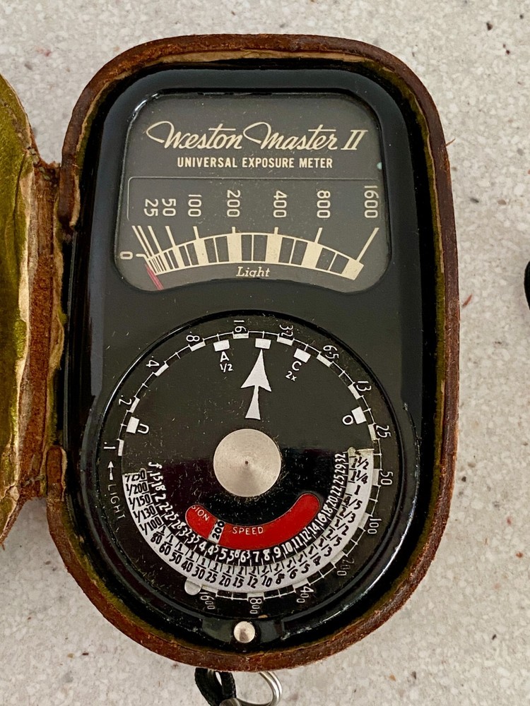 Weston Master II Model 735 Universal Exposure Meter with Original Leather Case