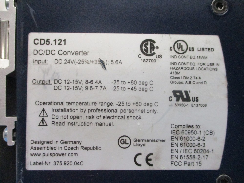 PULS CD5.121 DC/DC CONVERTER NSNP