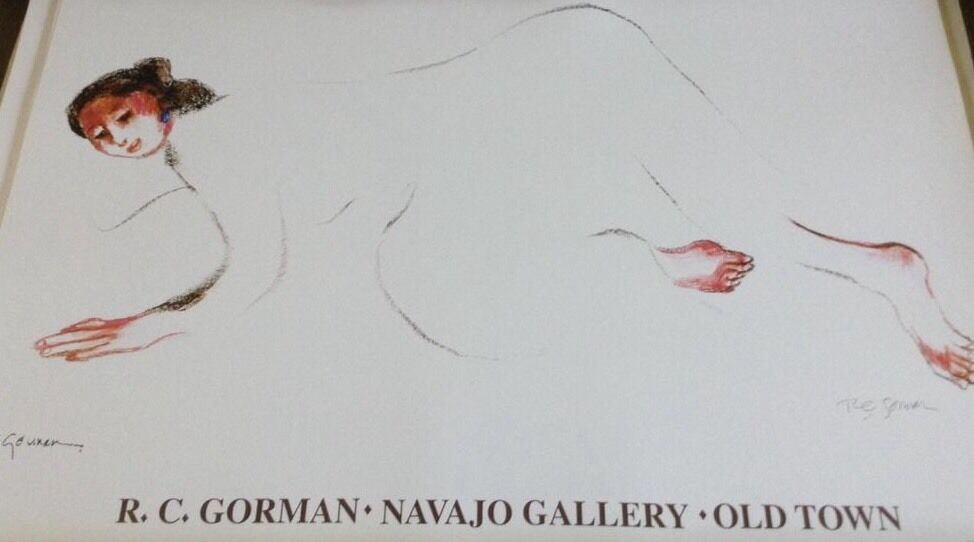 RC Gorman, "Meadows" Poster Signed 24X36