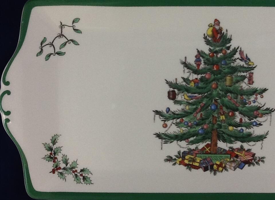 Spode Christmas Tree Large Sandwich Tray S3324