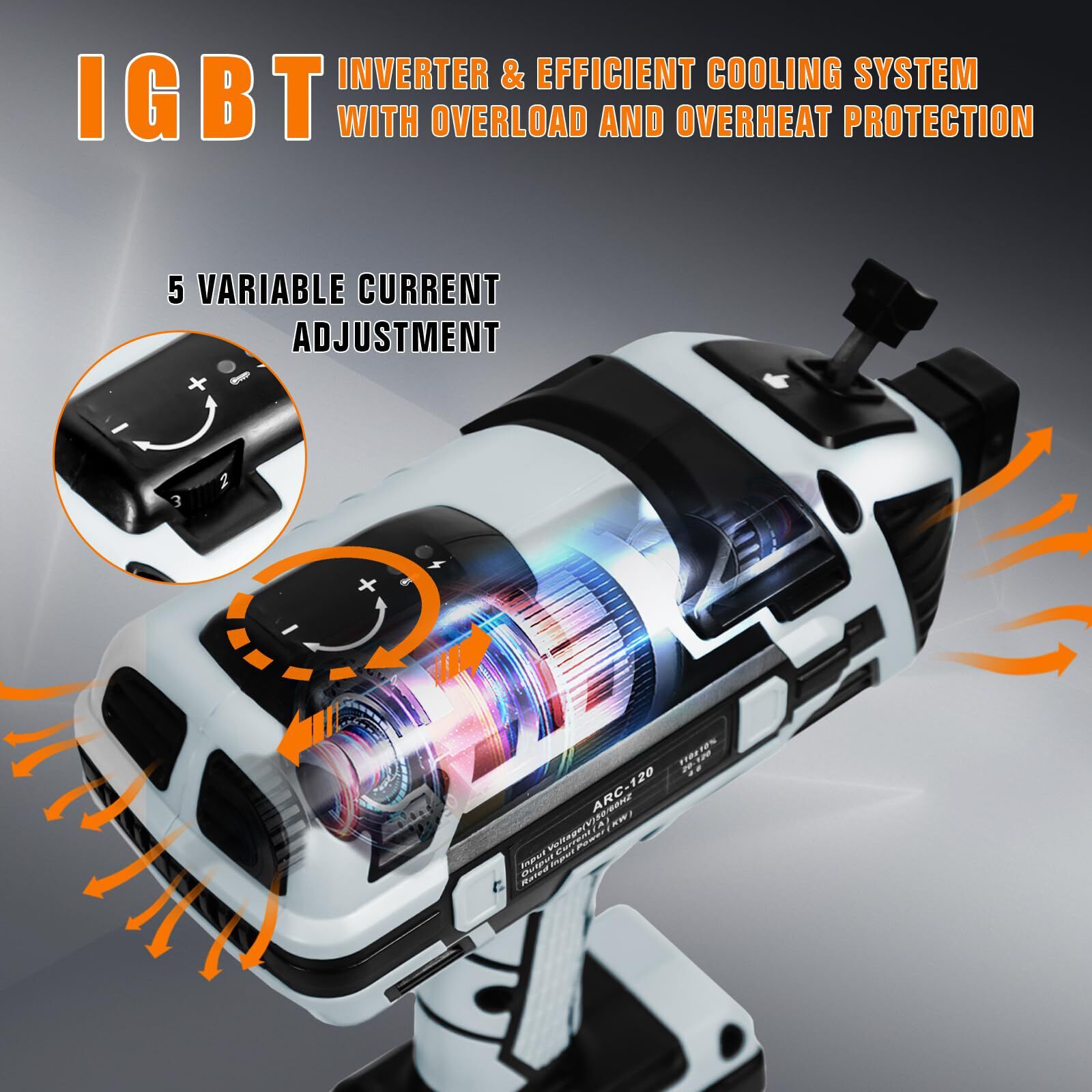 YesRight 120A Portable Handheld Welder Kit, 110V ARC Welding Machine & Tool Box