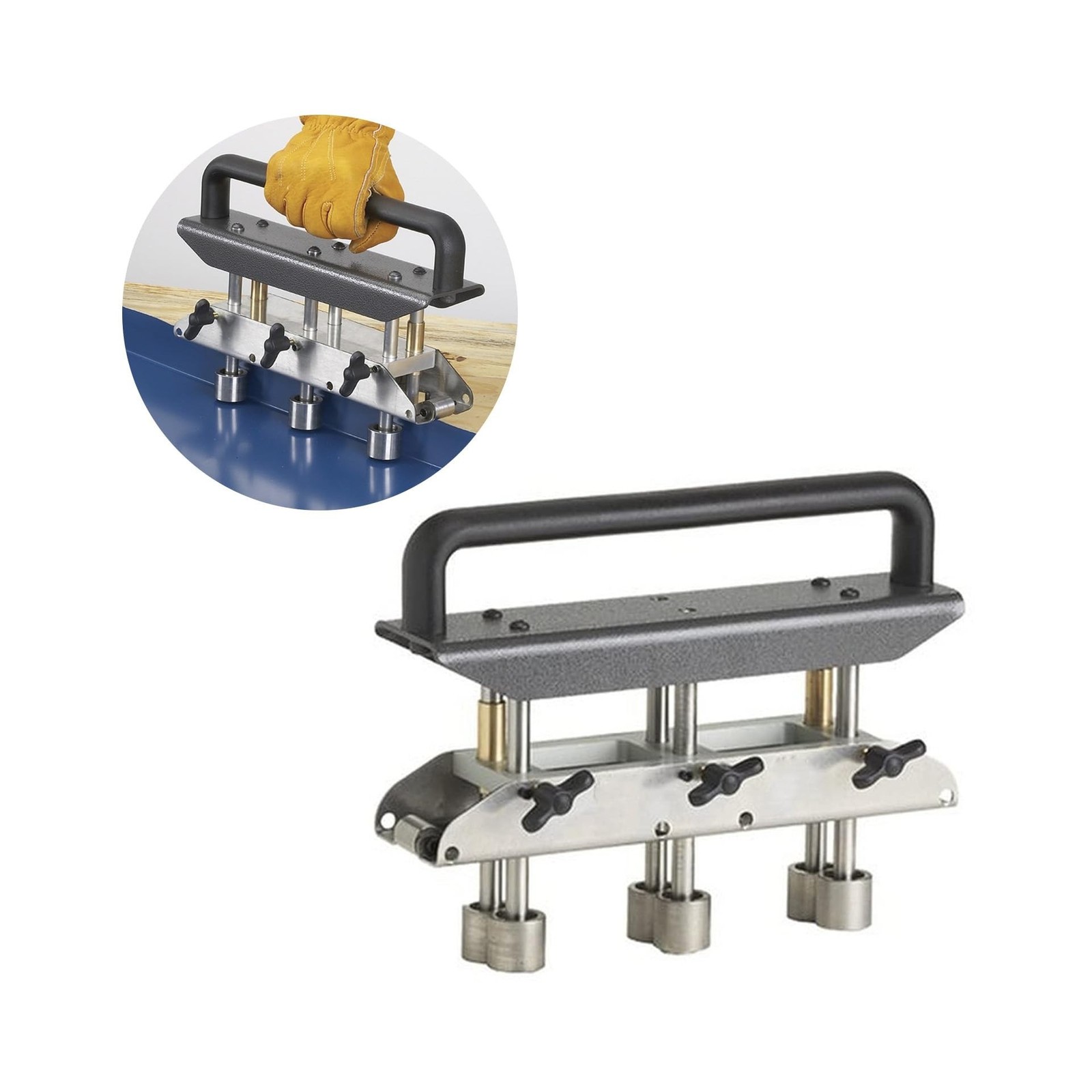 3 Station Verge Roller Bender, 0-90° Roofing Sheet Metal Bending Tool for 0