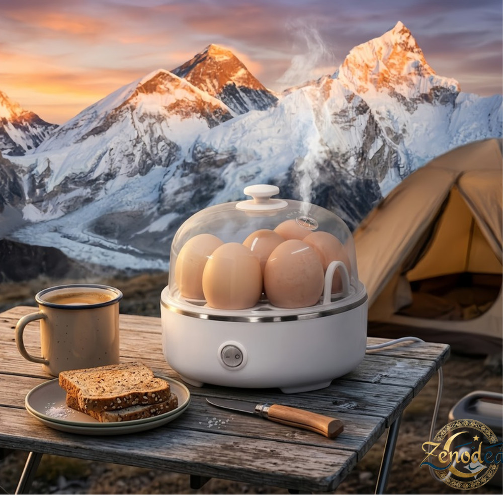 Electric Egg Boiler Cooker Automatic Rapid Eggs Steamer 7 Egg Capacity Kitchen A
