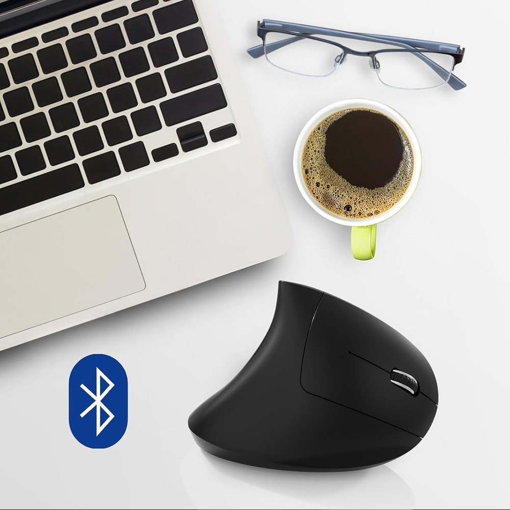 Ergonomic Mouse,Rechargeable Wireless Bluetooth Vertical Mouse,800/1200/1600 DPI