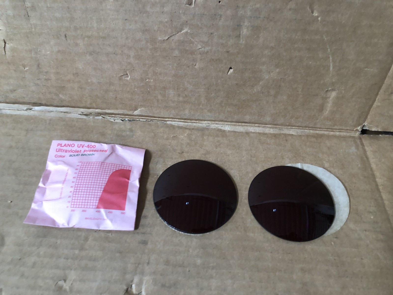 Sunglasses Lenses UV400 Plano Base Ultraviolet Protected Solid Brown