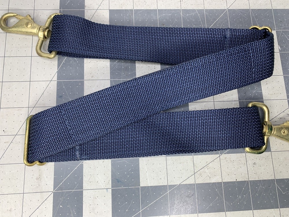 Tumi Navy Blue Nylon Padded Adjustable Shoulder Strap Replacement W/ Brass (L2)