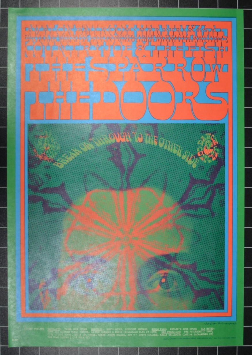 FAMILY DOG 50 - THE DOORS - COUNTRY JOE AND THE FISH - SECOND PRINTING POSTER