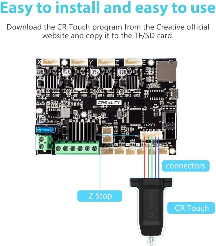 Creality CR Touch Auto Bed Leveling Sensor with V4.2.7 Mute Mainboard 3D Printer