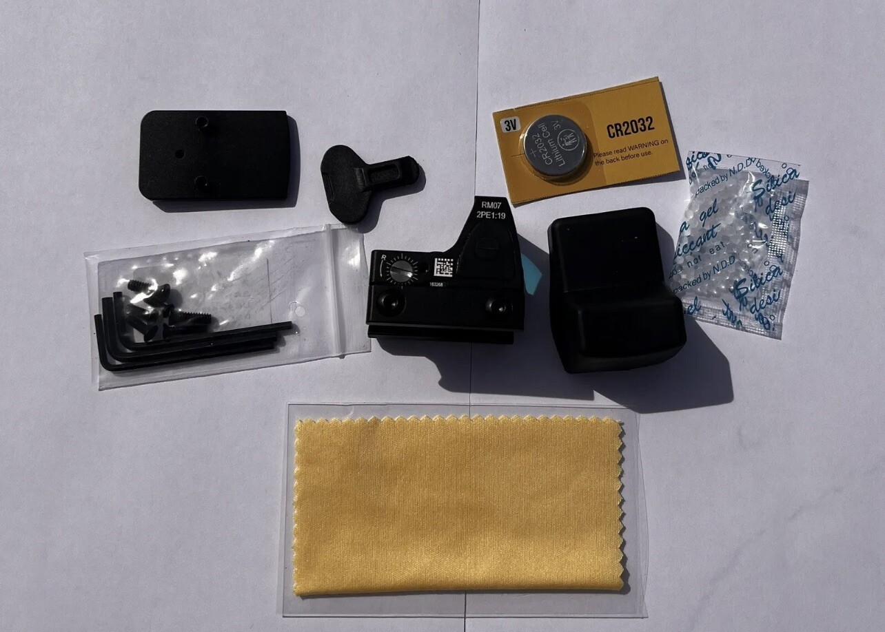 Red Dot Tactical RMR Reflex Sight Scope for Pistol Glock 17 19 W/20mm Mount Logo