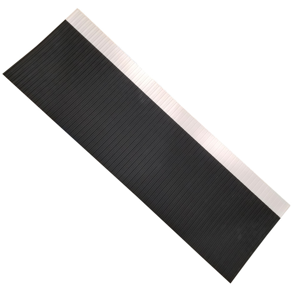 Universal Ribbed Step Tread W/Poly Back 12" X 36" Black